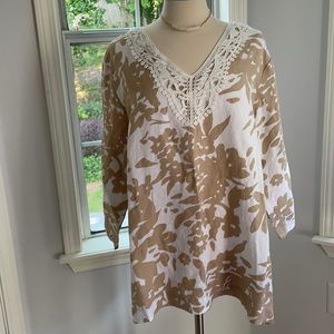 Premise Linen Rayon Blend Tunic EUC